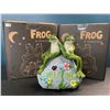 Image 1 : 2 Frog Solar Statues - Perfect for Lawns, Gardens, Pathways - 8 inch - Brand New