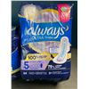 Image 2 : 2 Packs of Always Ultra Thin Flexi-Wing Pads - 34 Pads Each Pack - New