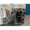 Image 2 : 4 Containers of Metal Paper Clips - Black - 60pcs Each