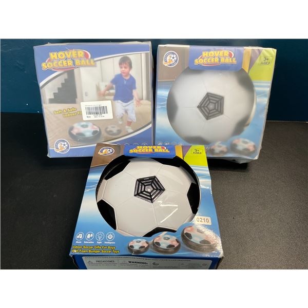 3 Hover Soccer Ball Toys - Indoor Interactive/Light-Up Soccer Ball Toys for Kids - New