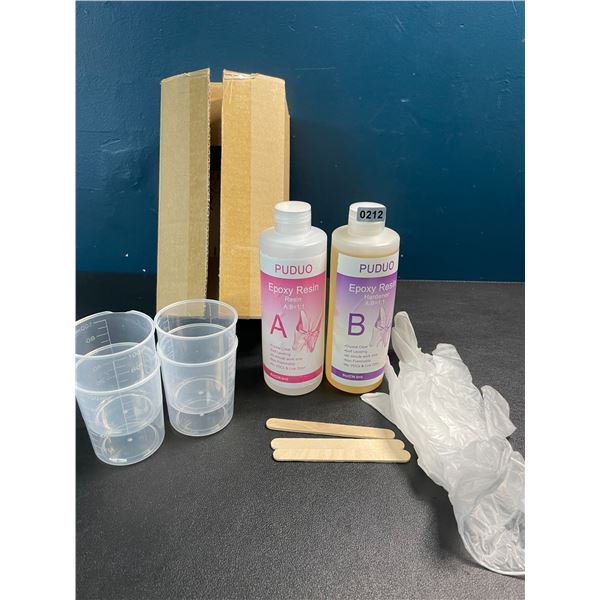 1 Crystal Clear Epoxy Resin Crafting Kit - 16oz Kit - Brand New!
