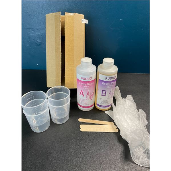 1 Crystal Clear Epoxy Resin Crafting Kit - 16oz Kit - Brand New!