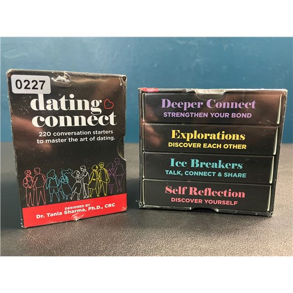 2 "Dating Connect" 220 Conversation Starters to Master the Art of Dating - New Sealed