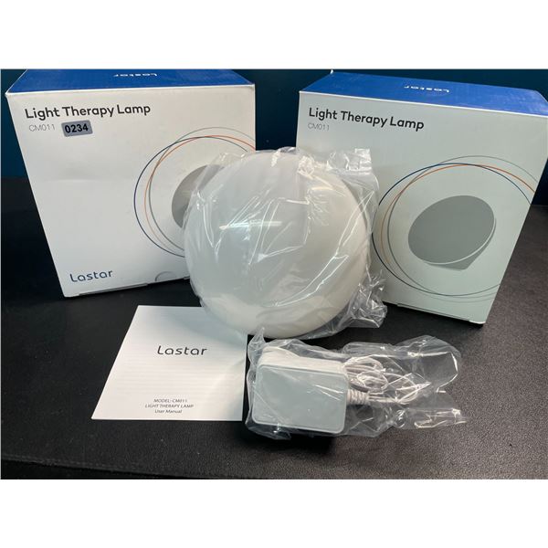2 Lastar Light Therapy/10,000 Lux Sun Lamps with Touch Control (Model: CM011) - Brand New!