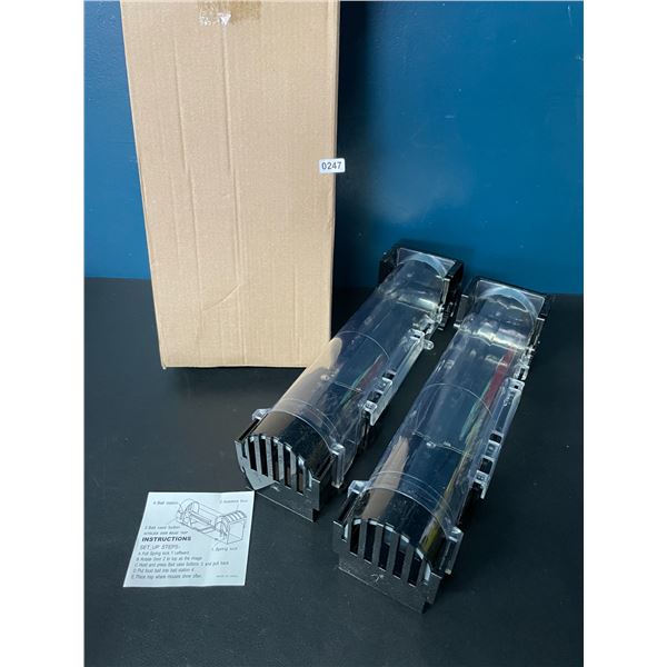 Box of 2 Auto-Lock Door Mouse Traps - Brand New