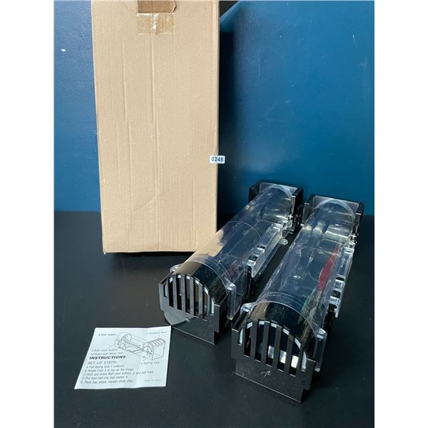 Box of 2 Auto-Lock Door Mouse Traps - Brand New