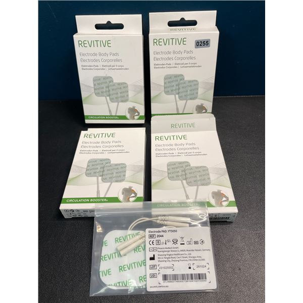 4 Packs of Revitive Replacement Electrode Body Pads (Replacement Pads for TENS Device) - New