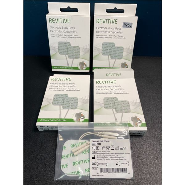 4 Packs of Revitive Replacement Electrode Body Pads (Replacement Pads for TENS Device) - New