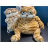 Image 2 : 2 Large Garfield Plushies/Stuffed Animals - 12 Inch - Brand New (Vacuum Sealed)