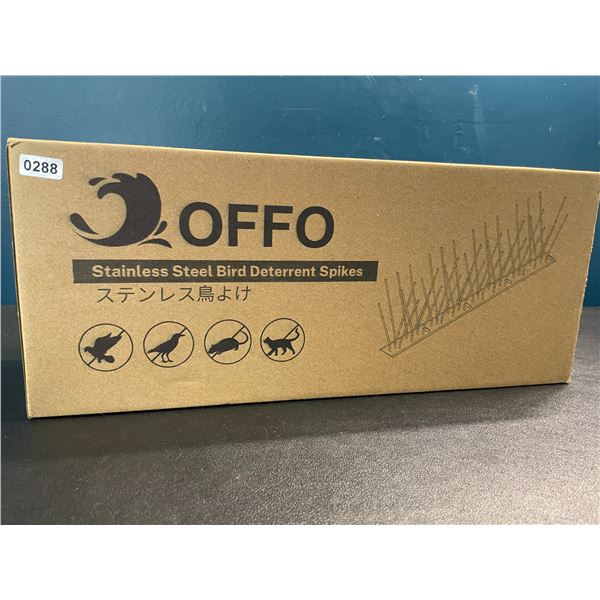 1 Box of Offo Pre-Assembled Stainless Steel Bird Deterrent Spikes - Brand New