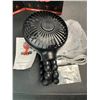 Image 2 : 2 Versatile Handheld Stroller Fans/Wrap-Around Portable Rechargeable Fans - New