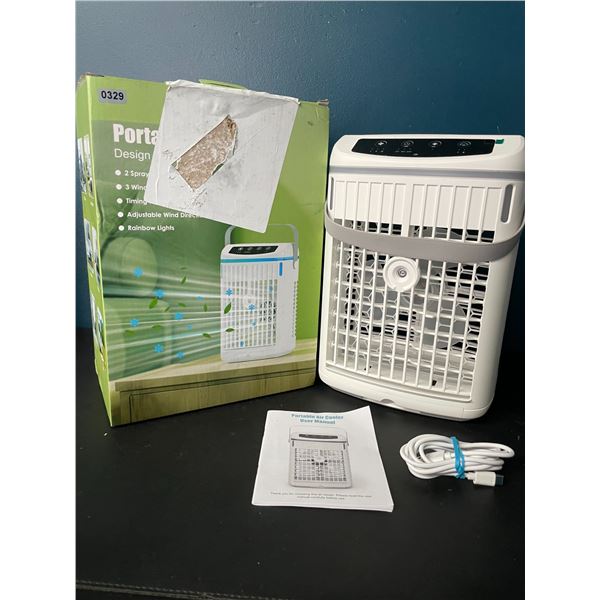 1 Portable Air Cooler/Fan w/ Built-In Night Light