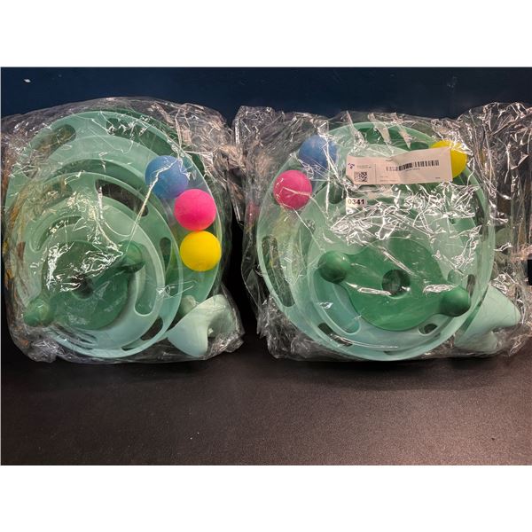 2 Indoor Cat Toys with Accessories