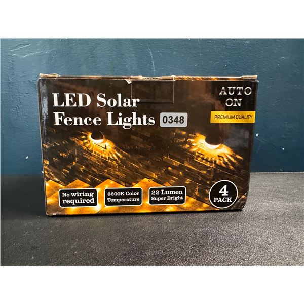 1 LED Solar Fence Lights - 4 Pack