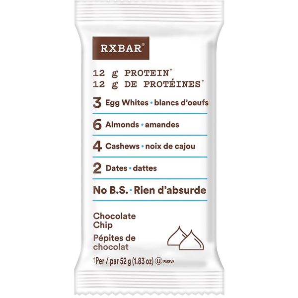 1 Box of RXBARS Protein Supplement Bars - 12 Bars