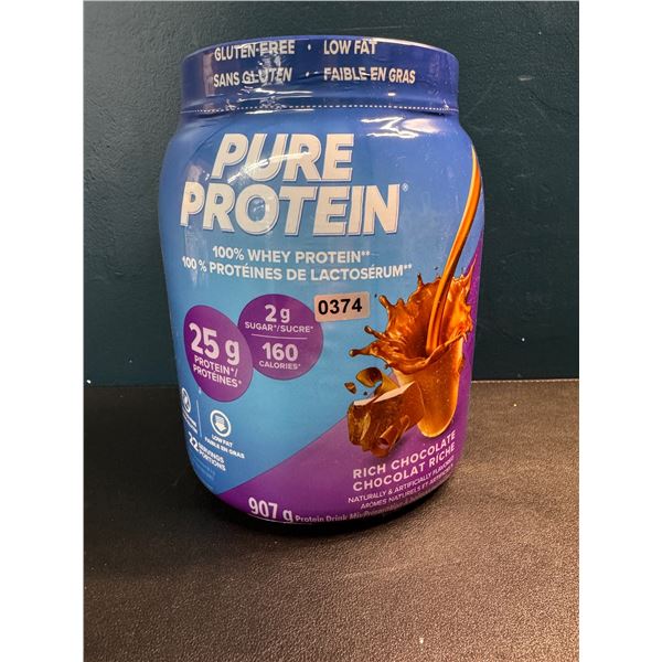 1 Bottle of Chocolate Pure Whey Protein 907G EXP 26/APRIL/03