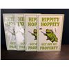 Image 1 : 4 Metal Signs - Hippity Hoppity Get Off My Property