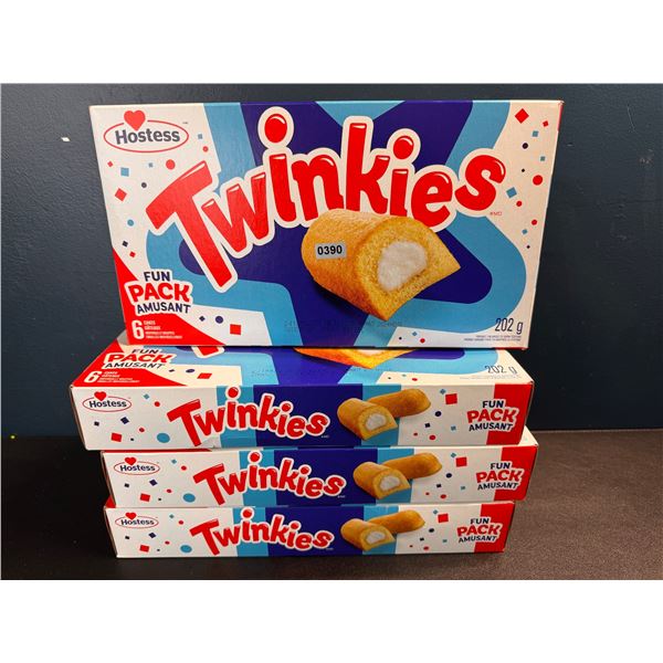 4 Boxes of Twinkies  Fun Packs - 6 Per Box EXP 24/11/10