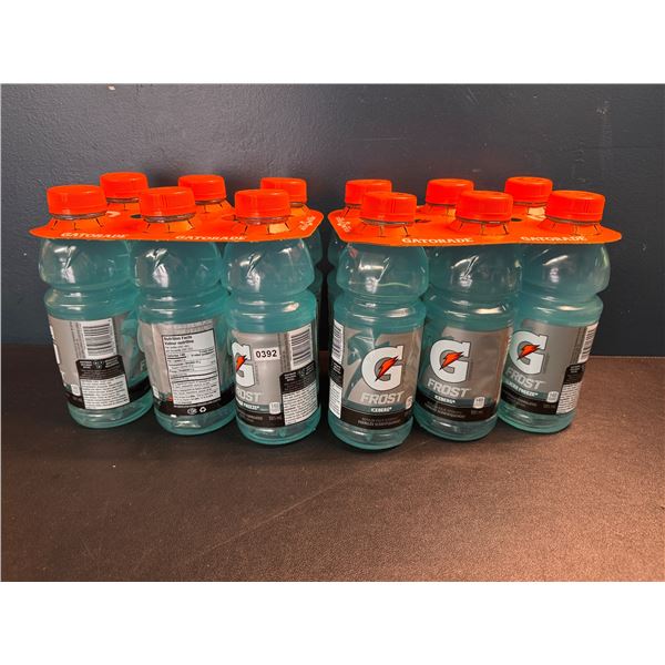 2 Carry Packs of Blue Frost Gatorade 6 Per Pack