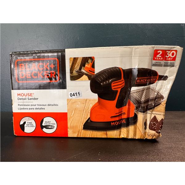 1 Black and Decker Mouse Detail Sander - Damaged Box (See Photos)