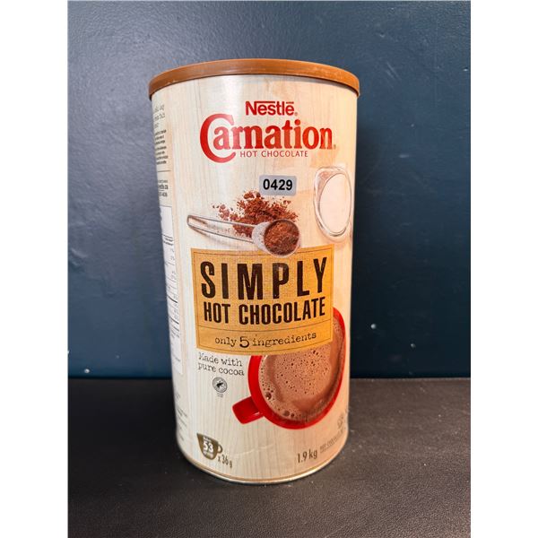 1 Nestle Carnation Simply Hot Chocolate 1.9KG EXP 01/13/26