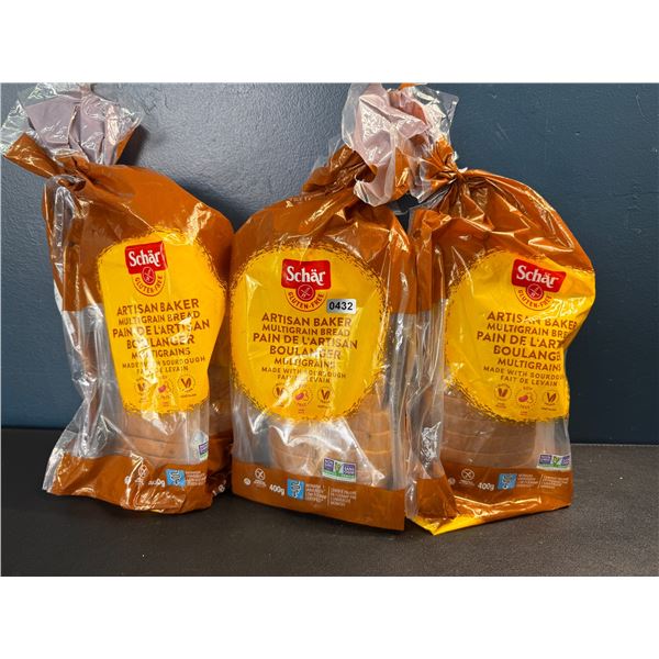 3 Loafs of Schar Artisan Baker Multigrain Bread EXP 12/13/24