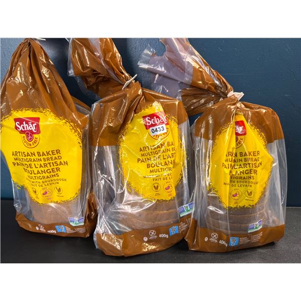 3 Loafs of Schar Artisan Baker Multigrain Bread EXP 12/13/24