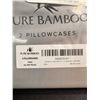 Image 2 : 1 Set of 2 Pure Bamboo Pillow Cases Silver - King