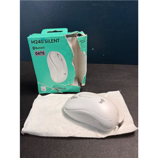 1 Logitech M240 Silent Wireless Bluetooth Mouse - Damaged Box (See Photos)