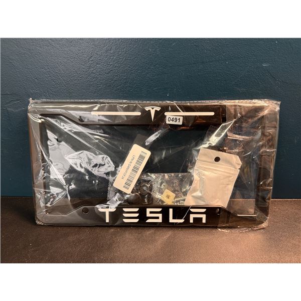 1 Tesla License Plate Frame - Front and Back with Mount Hardware