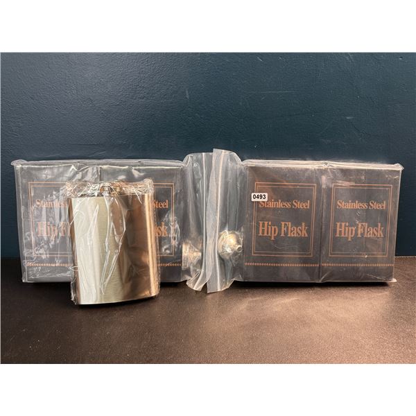2 Multi Packs of Stainless Steel Hip Flasks