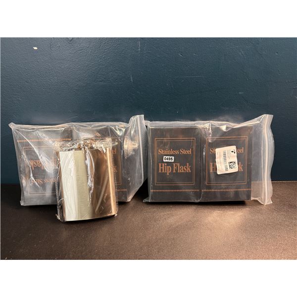 2 Multi Packs of Stainless Steel Hip Flasks