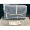 Image 5 : 1 Large (80 x 80in) Waterproof Foldable Picnic Blanket/Outdoor Mat - Blue - Easy Store - Brand New