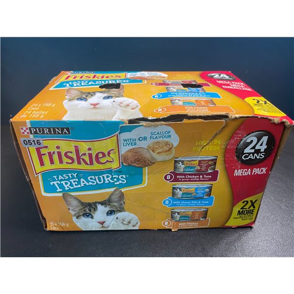 1 Case of Friskies Tasty Treasures Wet Cat Food - 24 Cans - Assorted Flavors