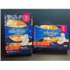 Image 1 : 2 Packs of Always Maxi Overnight Flexi-Wing Pads - 28 Per Pack - New
