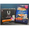 Image 1 : 1 Pack of U by Kotex Ultra Thin Pads + Wings (38pcs) & 1 Pack of Always Maxi Pads (28pcs) - New
