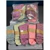 Image 1 : 2 Multi-Packs of Fuzzy Soft Winter Socks for Women - 5 Per Pack/10 Total - New
