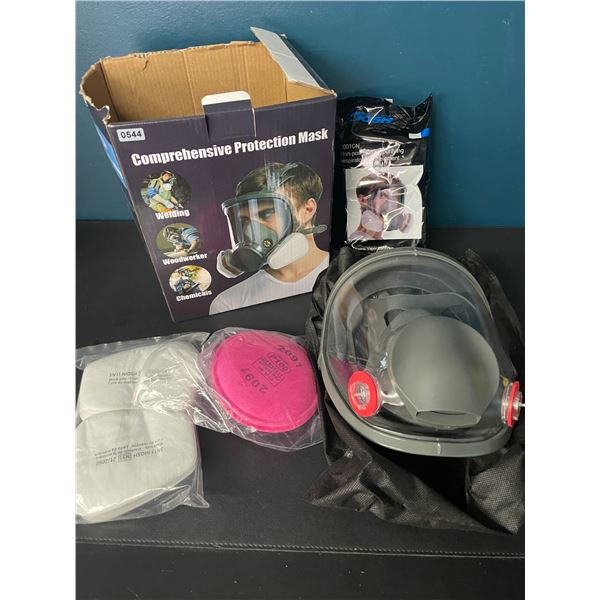 1 Full-Face Respirator Face Mask Set