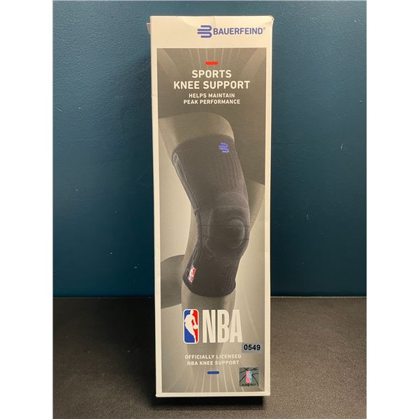 1 Bauerfeind Sports Compression Knee Support - Officially Licensed NBA Product - Size XL - New