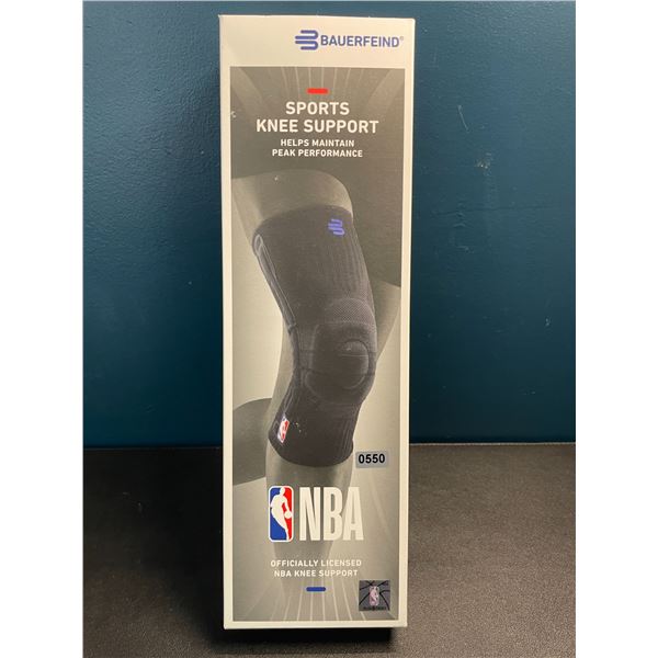 1 Bauerfeind Sports Compression Knee Support - Officially Licensed NBA Product - Size XL - New