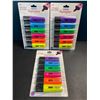 Image 1 : 3 Multi-Packs of Basic Colour Neon Highlighters - 6pcs Each - Brand New