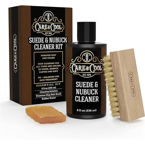 2 Care&Cool Suede & Nubuck Cleaner Kits - Brand New (Damaged Box)