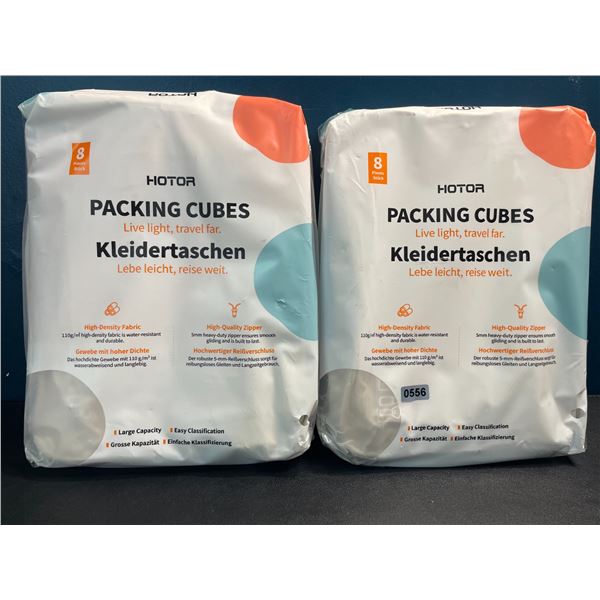 2 Packs of Packing Cubes - 8pcs Per Pack - Large Capacity - Brand New