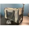 Image 1 : 1 Travel/Foldable Pet Carrier with Handle & Wheels - For Cats/Small Dogs - 17 x 11 inch - New