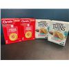 Image 1 : 4 Assorted Boxes of Treats/Crackers - Christie Classic Fruit Creme Biscuits + Good Thins Crackers