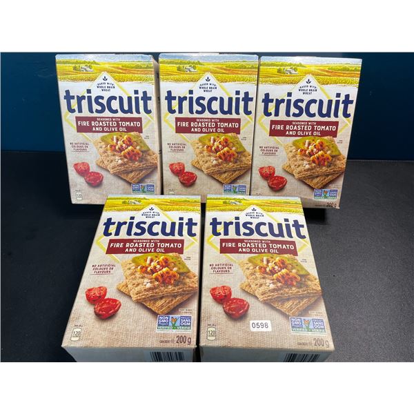 5 Boxes of Triscuit Crackers - Assorted Flavors - 200g Each