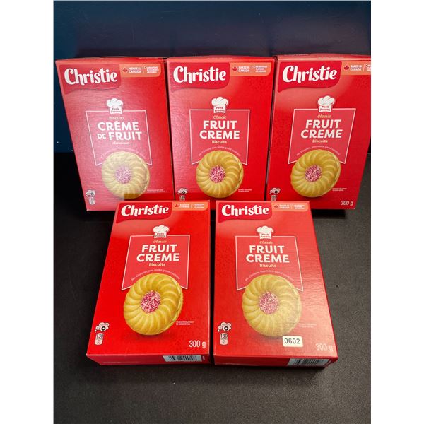 5 Boxes Christie Peak Freans Classic Fruit Creme Biscuits -300g - (BB: Dec 2024)