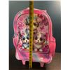 Image 4 : 1 Girls Rolling Backpack/Wheeled Backpack - Puppy Dog Design - 17 inch - Brand New