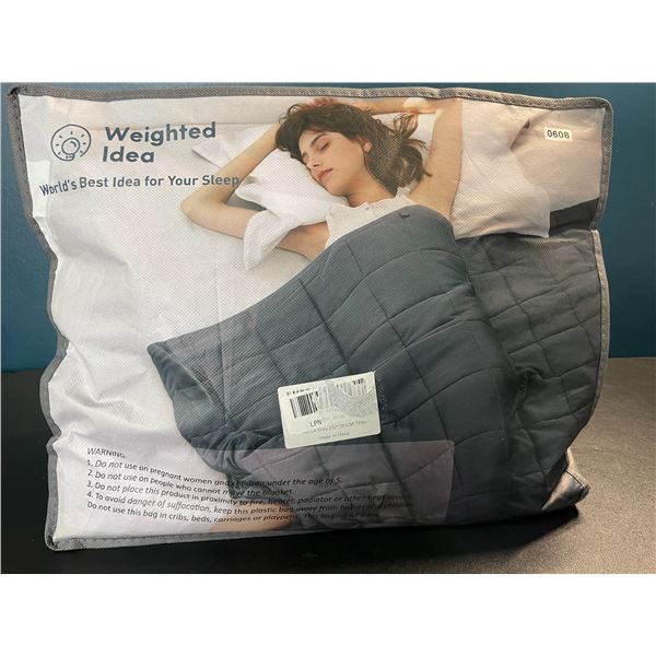 1 Weighted Blanket for Adults - 60 x 80 inch - 15lbs - Dark Grey - Brand New! Great Gift