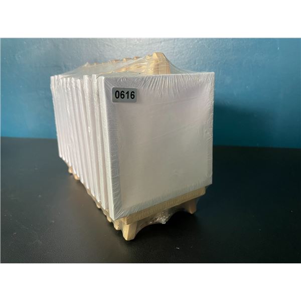 1 Multi-Pack of Mini Artist Easels with Small Canvases - 12 Pack - New